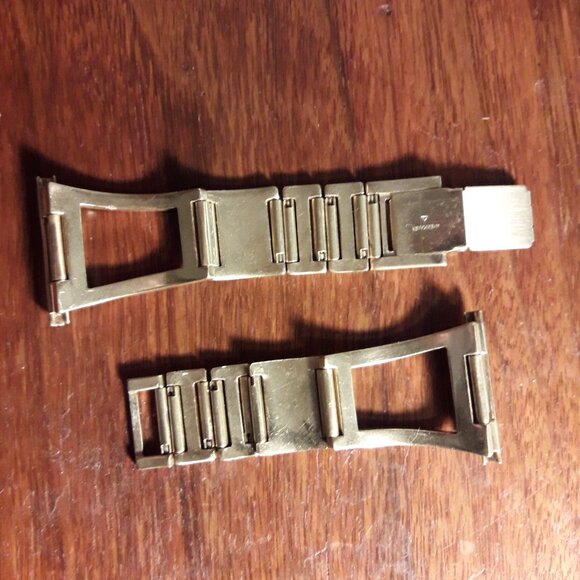 50s 60s Amerikaner Double Gold Plated Men's Vintage Watch Band - Picture 1 of 7
